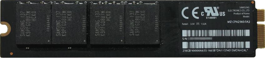 256GB SSD für MacBook Air 2010/2011