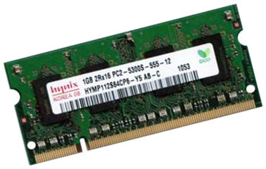 1GB Modul DDR2 RAM 667 Mhz PC2-5300 SO-DIMM