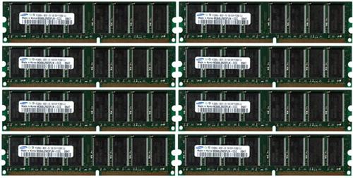 8x 1GB = 8GB KIT DDR RAM 400MHz PC-3200 DIMM