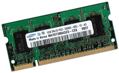 1GB Modul DDR2 RAM 667 Mhz PC2-5300 SO-DIMM